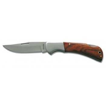 Universalkniv, ihopfällbar med trähandtag, rostfritt stål, 60mm, Proline