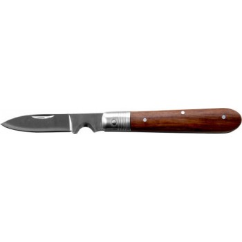 Universalkniv 56mm, uppfällbar kniv, trähandtag rosfritt, PROLINE