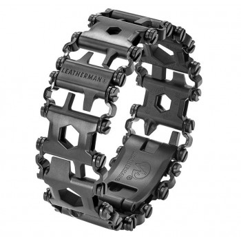 Leatherman Tread® Metric Black / Silver Multiverktyg, armband med 29 verktyg