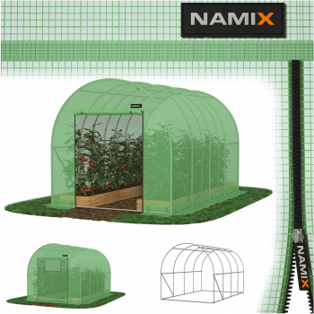 Plastväxthus för året runt utomhusbruk, tunnelväxthus, 2.5m eller 2m högt ,7-30kvm, stål, Namix Greenhouse