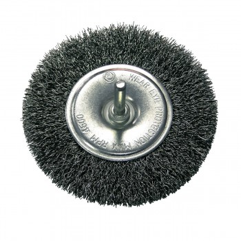 CRIMPED WIRE WHELL BRUSHES - FI=12  0 MM, 6 MM  PROLINE