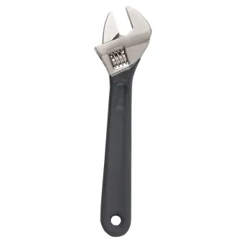 Stor kraftig skiftnyckel, med gummibeklätt handtag, storlek 24'', 600mm, max 62mm  grepp