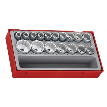 Hylssats 1/2 tolvkantshylsor 10-32 mm, TENG Tools