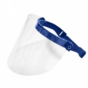 Skyddsvisir Polykarbonat 1 mm med Gummiband, CE, LahtiPro