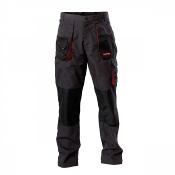 Arbetsbyxor i Canvas Storlek S (48), CE, 65% Polyester 35% Bomull, 9 Fickor, LahtiPro