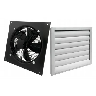 Tilluftsfläkt Väggmonterad 500 mm 6500 m³/h 420 W 140 Pa IP54 Axial, Harmann