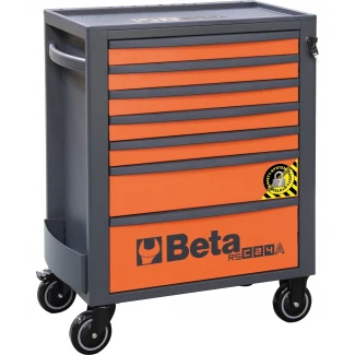 Verktygsvagn 7 Lådor 800 kg Centrallås Anti-Tilt ABS-Arbetsbänk, BETA Tools