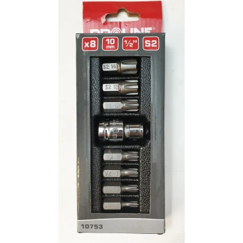 Sats med 8st RIBE bits M5-M14, S2, Proline