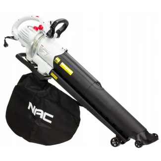 Lövblås eldriven, lövsug - 240V 3000W lövuppsamlare, 14 m3/min, 45L, 10:1, 8000-14000 RPM, NAC