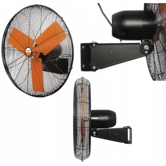 Väggfläkt Industri 65 cm 10260 m³/h 123 W 230V 2 Hastigheter Stålblad Väggfäste, Unicraft
