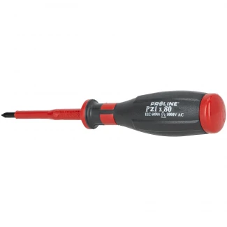 Elektrikerskruvmejsel PZ1 1000 V med halksäkert handtag, Proline