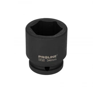 Slagkraftshylsa 6-kant Cr-Mo 3/4" 34 mm på hängare, Proline