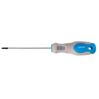 Skruvmejsel TORX SECURITY TS10-TS30, med hål i spetsen, 100 mm lång, CRV, SOFT TOUCH